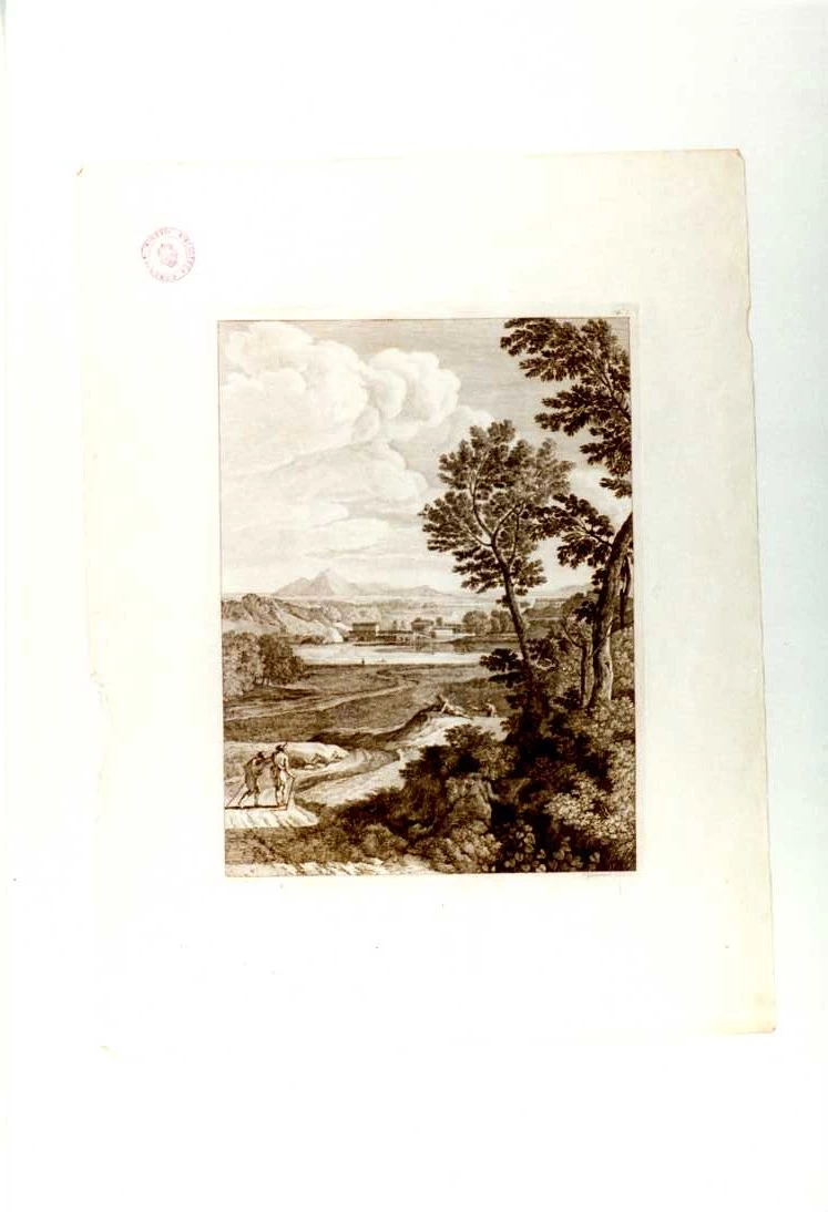 Gaspar Dughet detto Pussino - Paesaggio agreste con figure, Biblioteca Comunale Michele Romano, Isernia